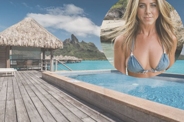 Celebrity Travel: Jennifer Aniston at St. Regis Bora Bora